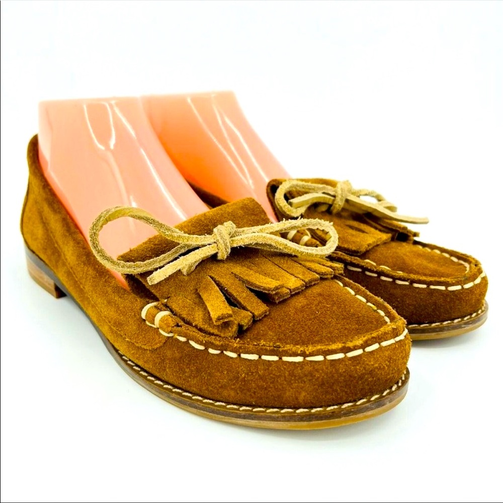 Lucky Brand Penna Moccasin Loafers Brown Suede 8.5